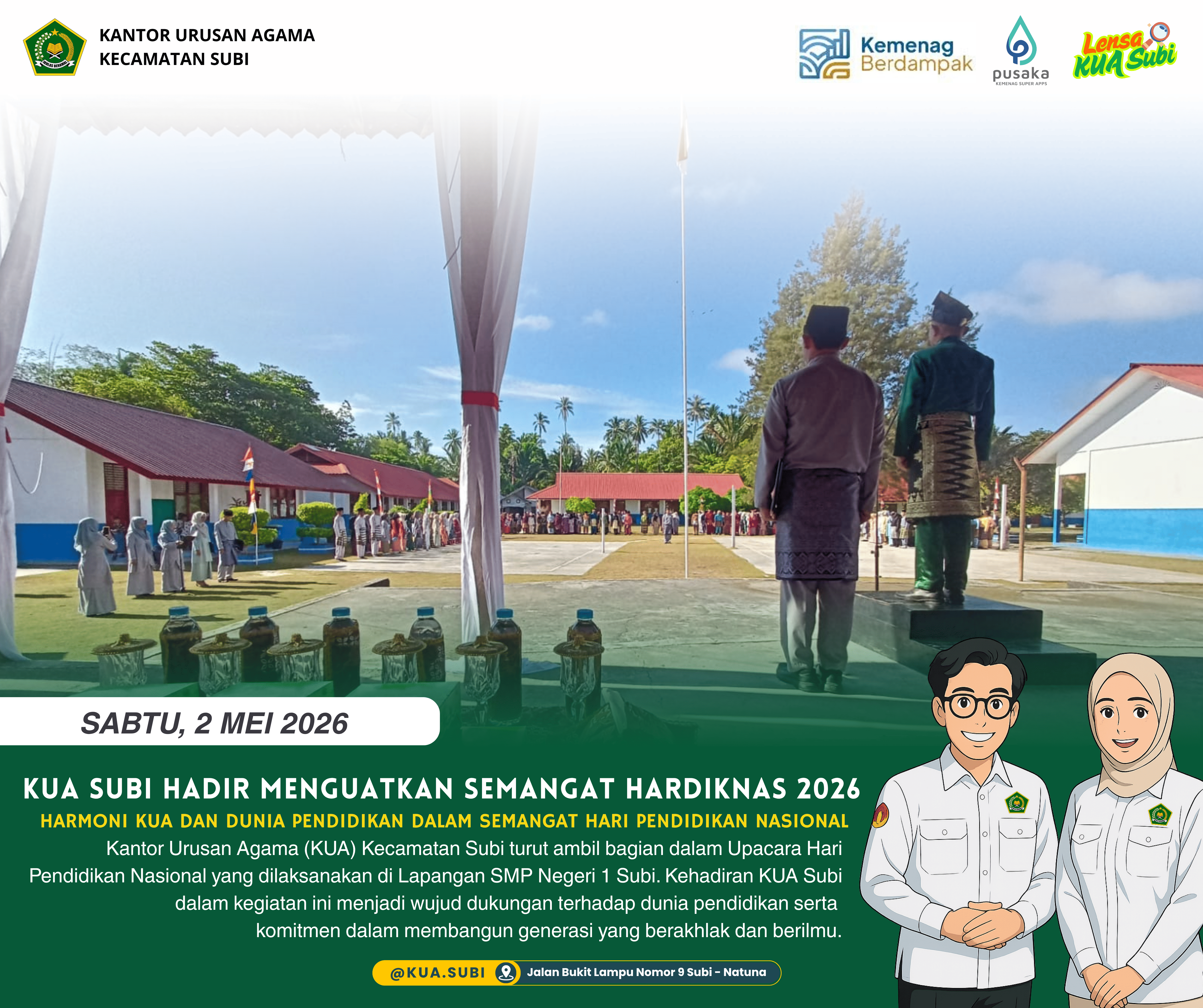 Menganyam Asa Bersama KUA Subi dalam Semangat Hardiknas 2026 di Ujung Negeri